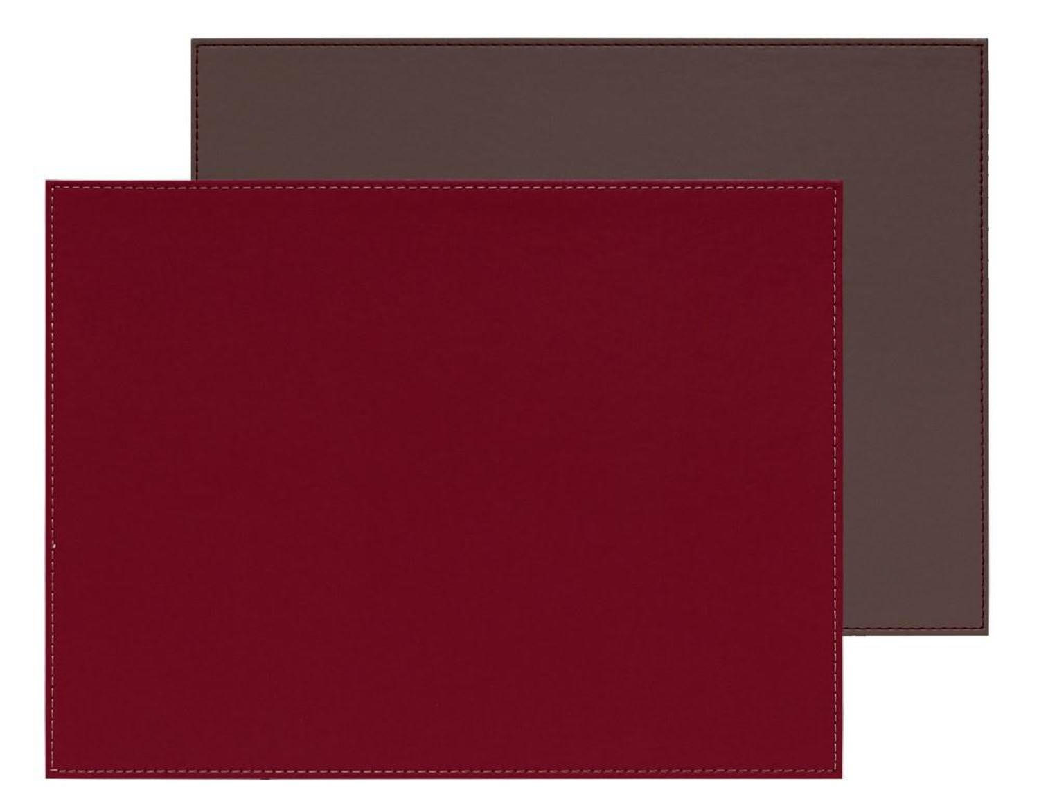 PLATZSET 40 x 30 cm burgund / anthrazit - Bordeaux, Textil (40/30/0.5cm) - Freeform