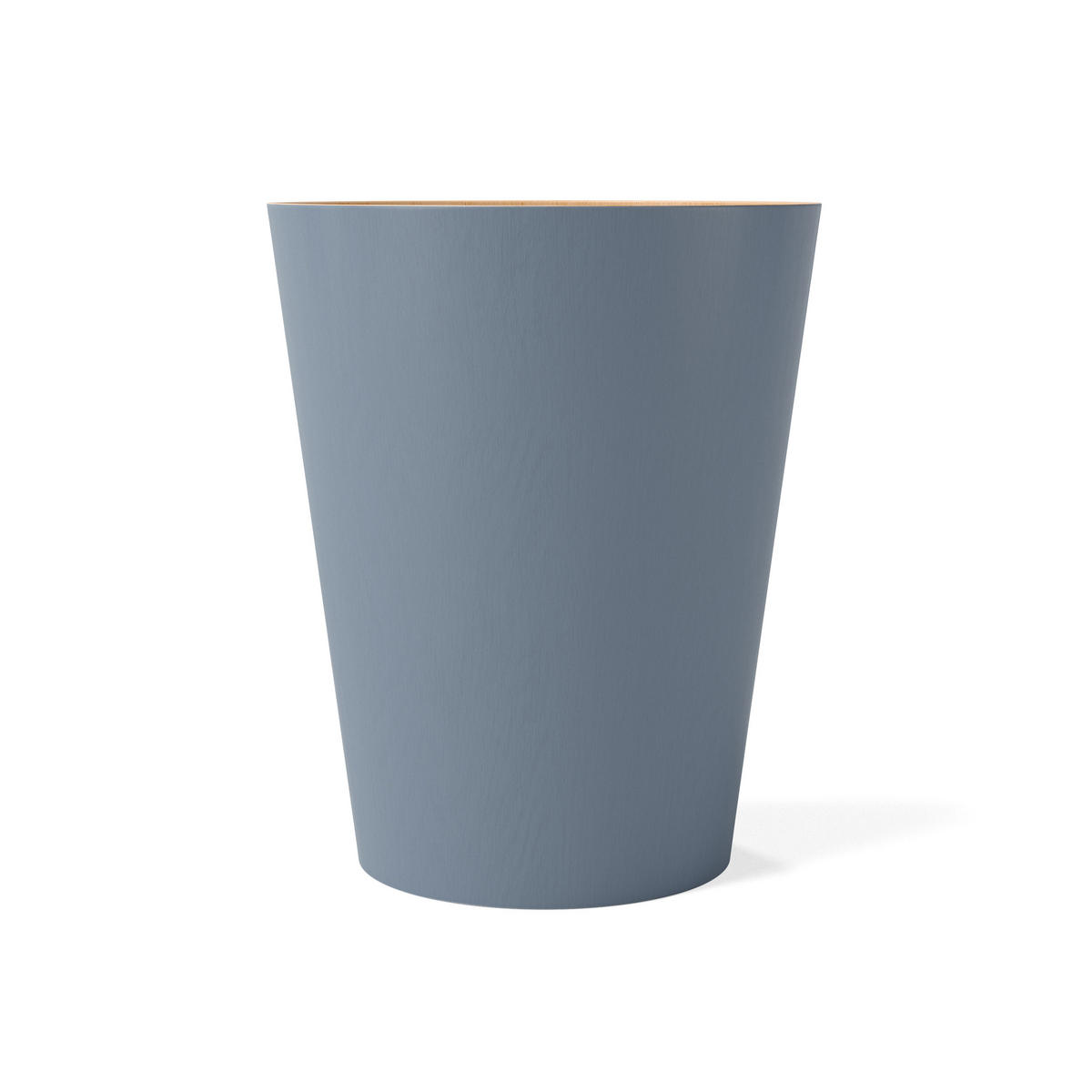 ABFALLEIMER Woodrow, Schieferblau - Blau, Holz (23/28/23cm)