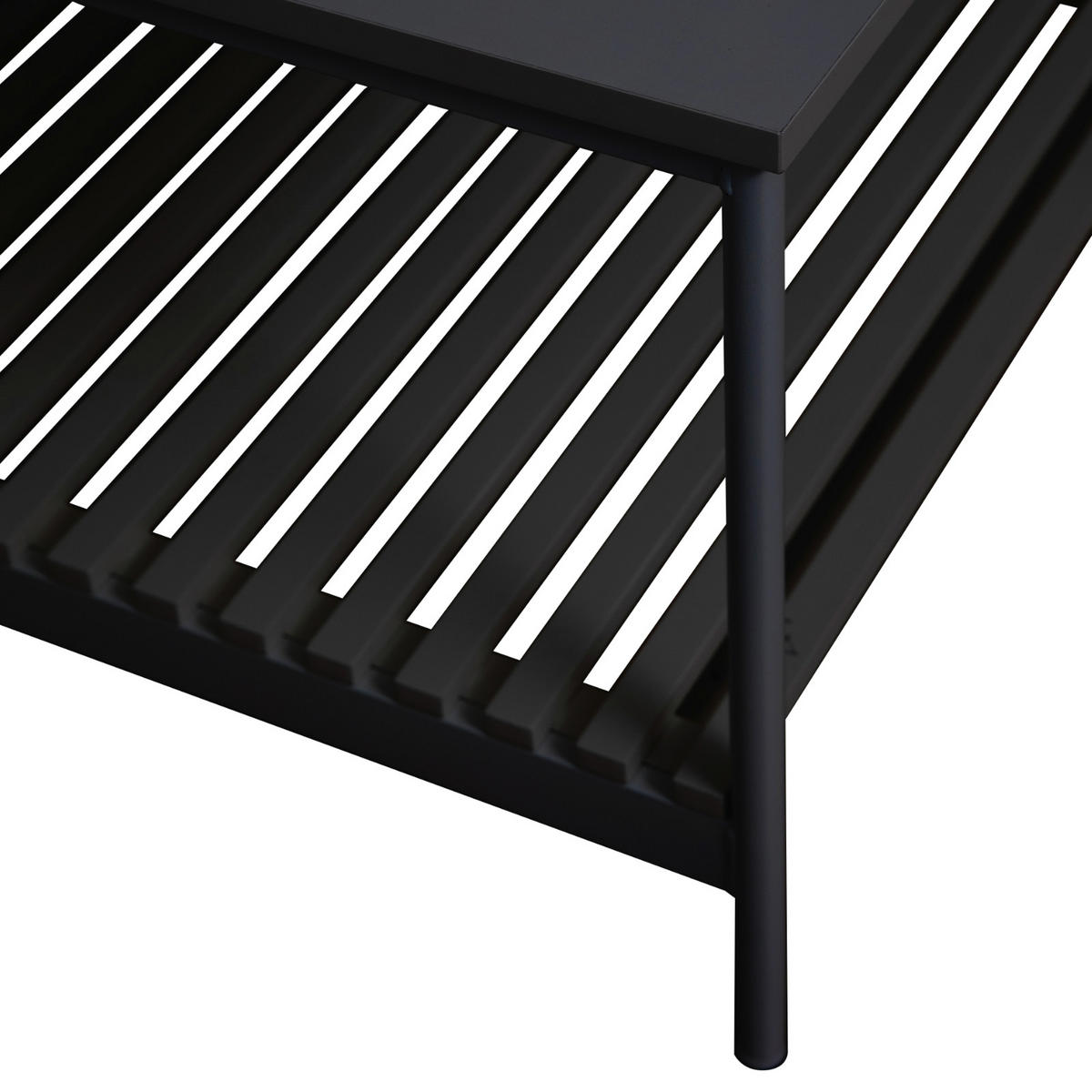 COUCHTISCH AMAL rechteckig schwarz - Schwarz, Holz (60/110/45cm) - SVITA
