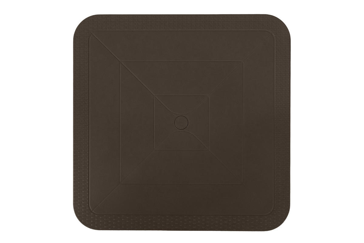 GARTENTISCH LEOPSI, Braun - Braun, Kunststoff (80/80/72cm) - KONSIMO®