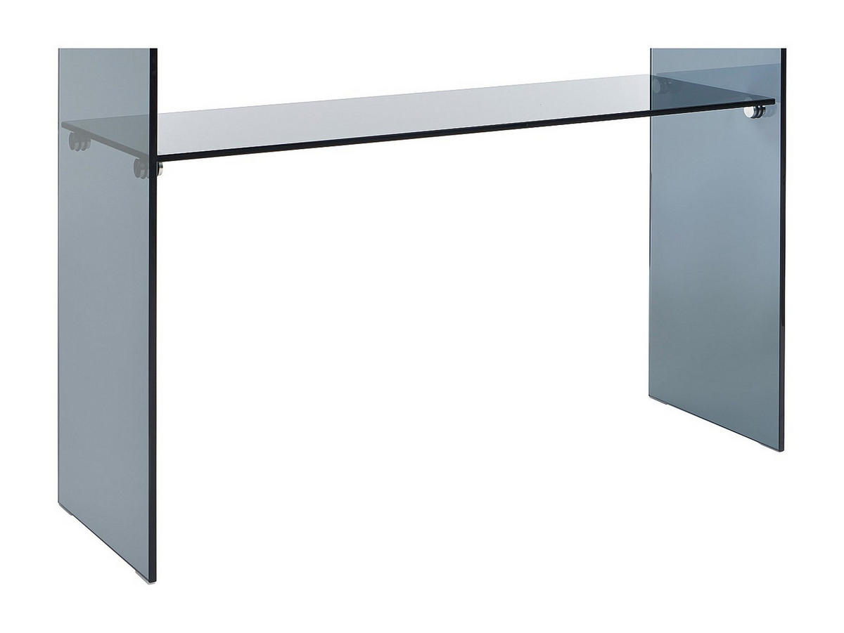 KONSOLENTISCH - 110 cm x 35 cm - glas - anthrazitgrau Stileos - Anthrazit, Glas (35/110/75cm) - Vente-Unique