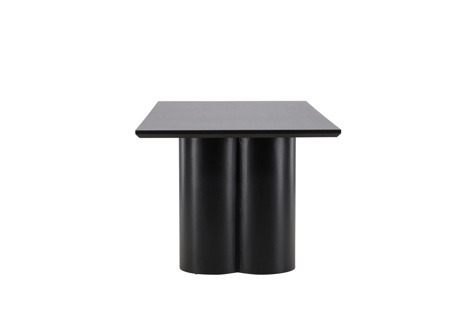 ESSTISCH OLIVIA Schwarz 100x210x77 cm - Schwarz, Holzwerkstoff (210/100/77cm) - FURNLUX