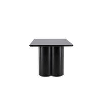 ESSTISCH OLIVIA Schwarz 100x210x77 cm - Schwarz, Holzwerkstoff (210/100/77cm) - FURNLUX