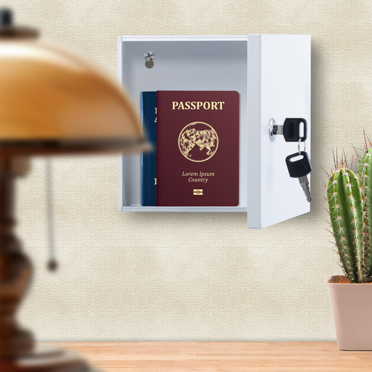 GELDKASSETTE - Weiß, Kunststoff/Metall (17/6/17.5cm) - Relaxdays