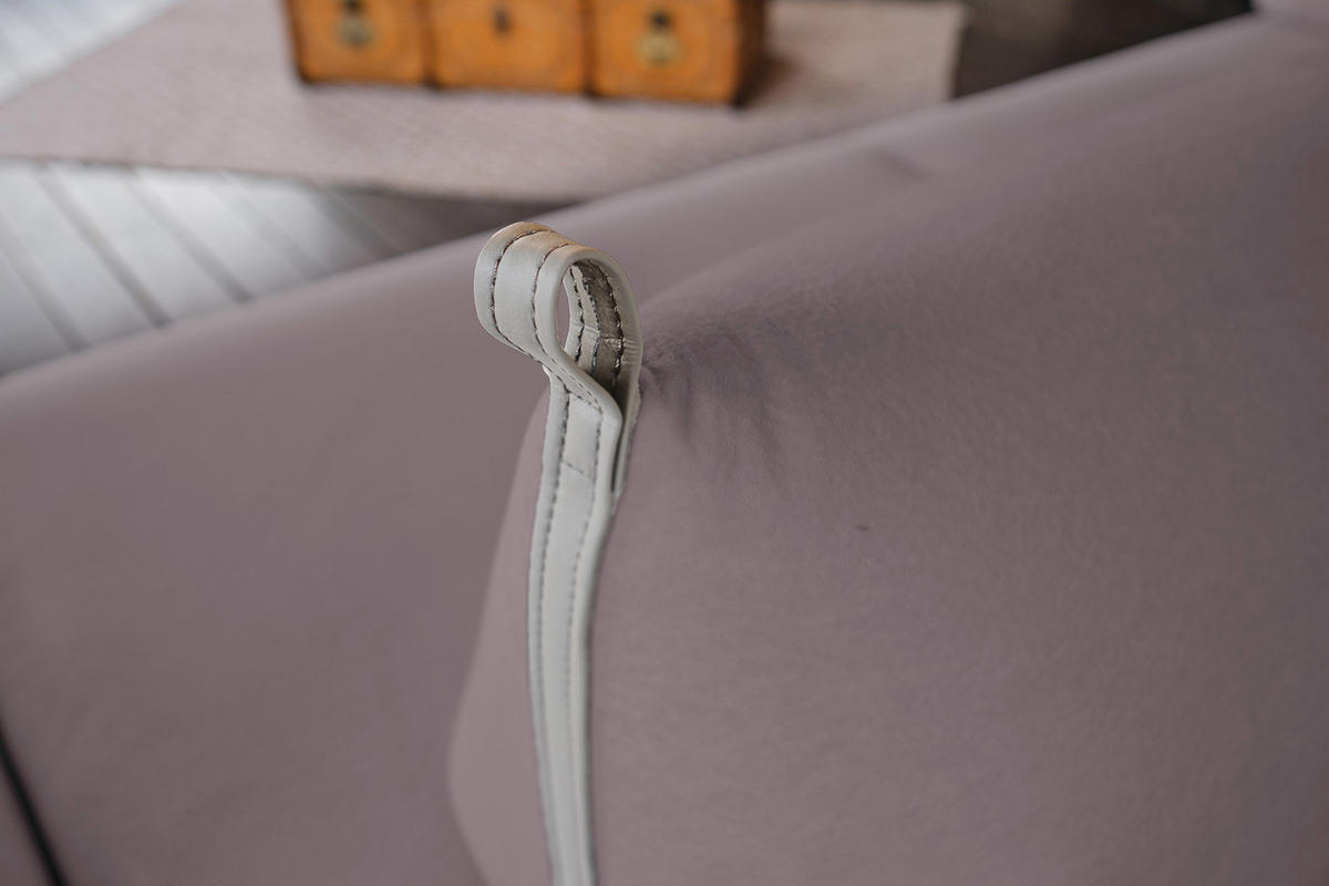 SCHLAFSOFA CANE Violett Webstoff - Violett/Lila, Textil/Metall (210/80/100cm) - KAWOLA