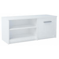 FERNSEHKOMMODE BODO 1D Weiß 98/35/42 cm - Weiß, Holzwerkstoff (98/42/35cm) - Matkam Möbel