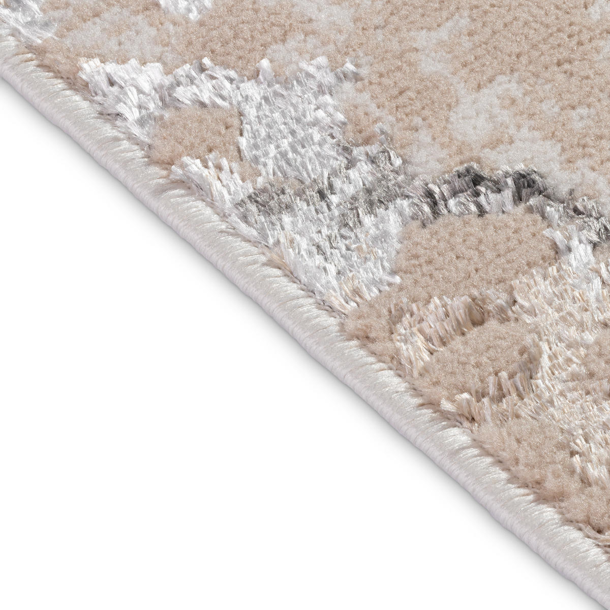 TEPPICHLÄUFER CRYSTAL beige abstrakt 120/250 cm - Beige, Textil (120/250cm) - Tapiso