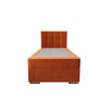 BOXBETT ZILANO 2 mit Matratze H3 und Topper 80x200 Itaka 1 rechts - Braun, Holz/Textil (80/200cm) - Bedante