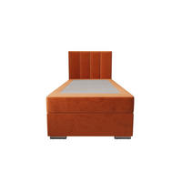 BOXBETT ZILANO 2 mit Matratze H3 und Topper 90x200 Itaka 1 rechts - Braun, Holz/Textil (90/200cm) - Bedante