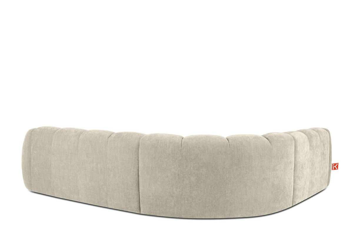ECKSOFA LINKS FLAVA, Ecru - Ecru, Holz/Holzwerkstoff (310/270cm) - KONSIMO®