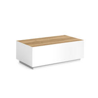 COUCHTISCH MORISS - Hellbraun/Weiß, Holzwerkstoff (55/100/36cm) - Meblini