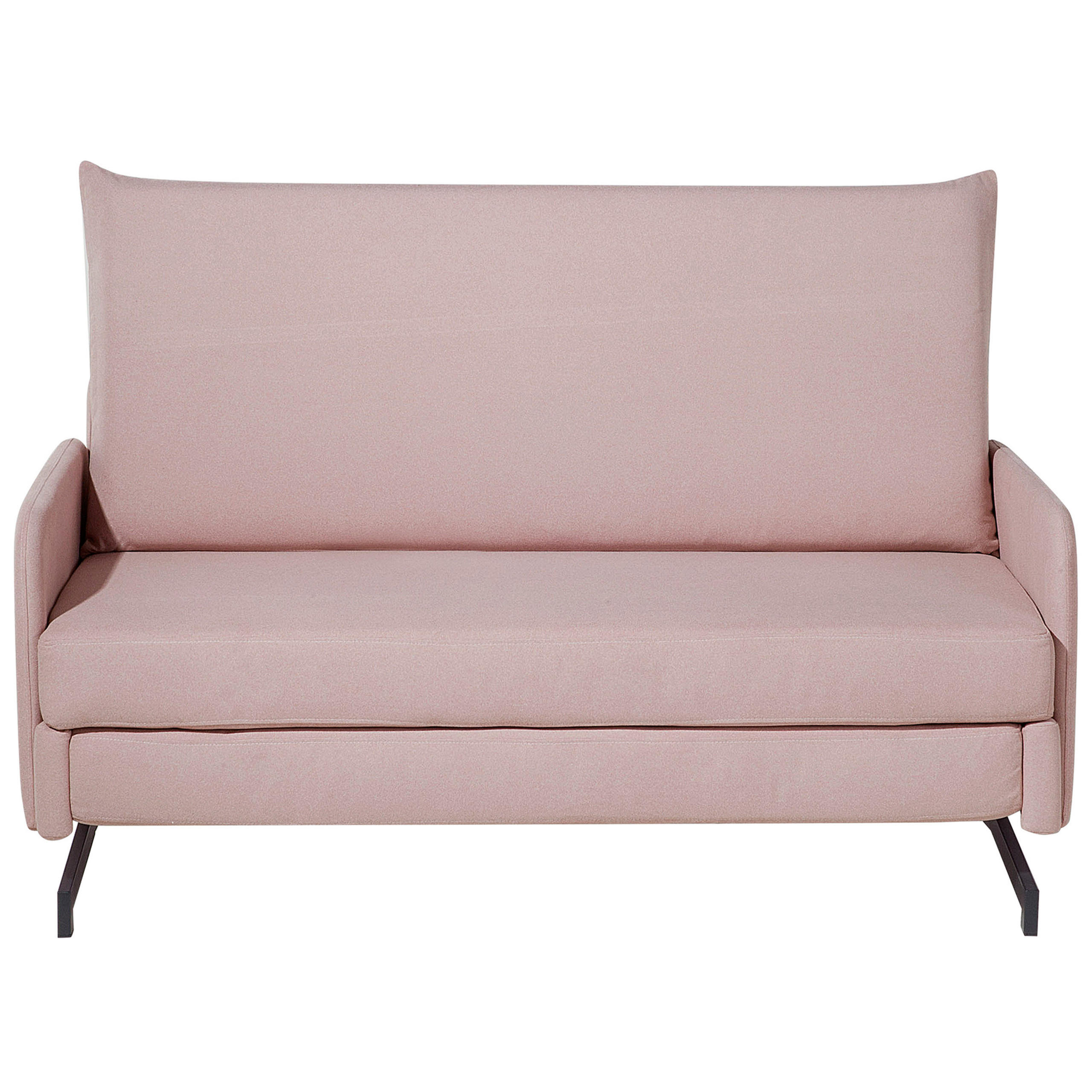 2-SITZER-SCHLAFSOFA Polyester Rosa Belfast - Pink, Textil (147/68/80cm) - Beliani