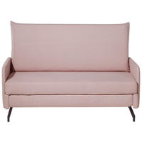 2-SITZER-SCHLAFSOFA Polyester Rosa Belfast - Pink, Textil (147/68/80cm) - Beliani