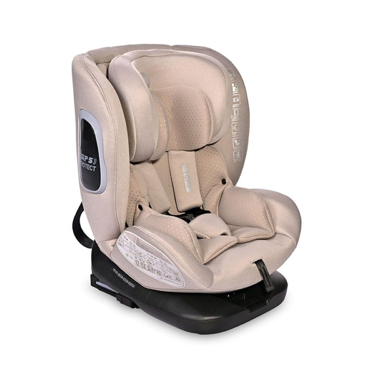 KINDERSITZ Phoenix i-Size Isofix beige Gruppe 0+/1/2/3 (40-150cm) Top Tether - Beige, Kunststoff (46/75/50cm) - Lorelli