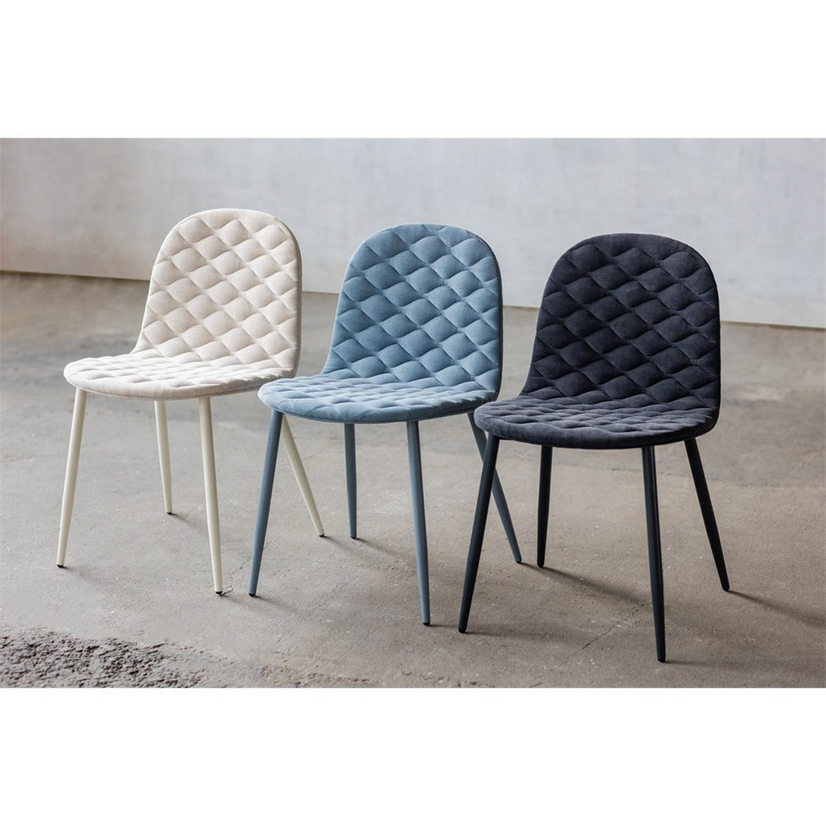 STUHL Sonia - Anthrazitgrau S1A1K7Q2 - Grau, Textil (48/78/53cm) - Nord Lux Form 