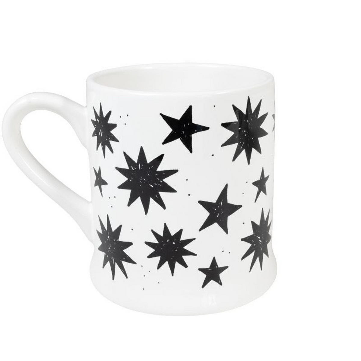 BECHER Sterne in Schwarz - 500 ml - Multicolor, Keramik (0.5L) - Blond Amsterdam