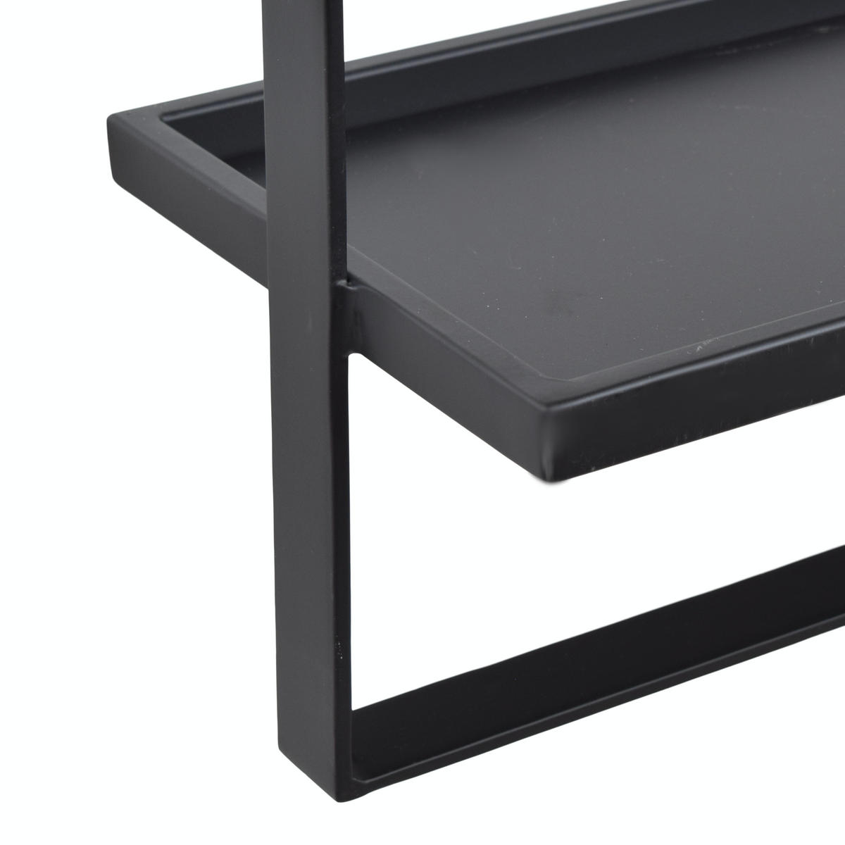 WANDREGAL Remi Schwarz - Schwarz, Metall (50/60/15cm) - LOFT42