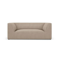 SOFA Ruby aus strukturiertem Stoff dunkelbeige 2 Sitzplätze - Sandfarben, Textil (174/69/93cm) - Micadoni
