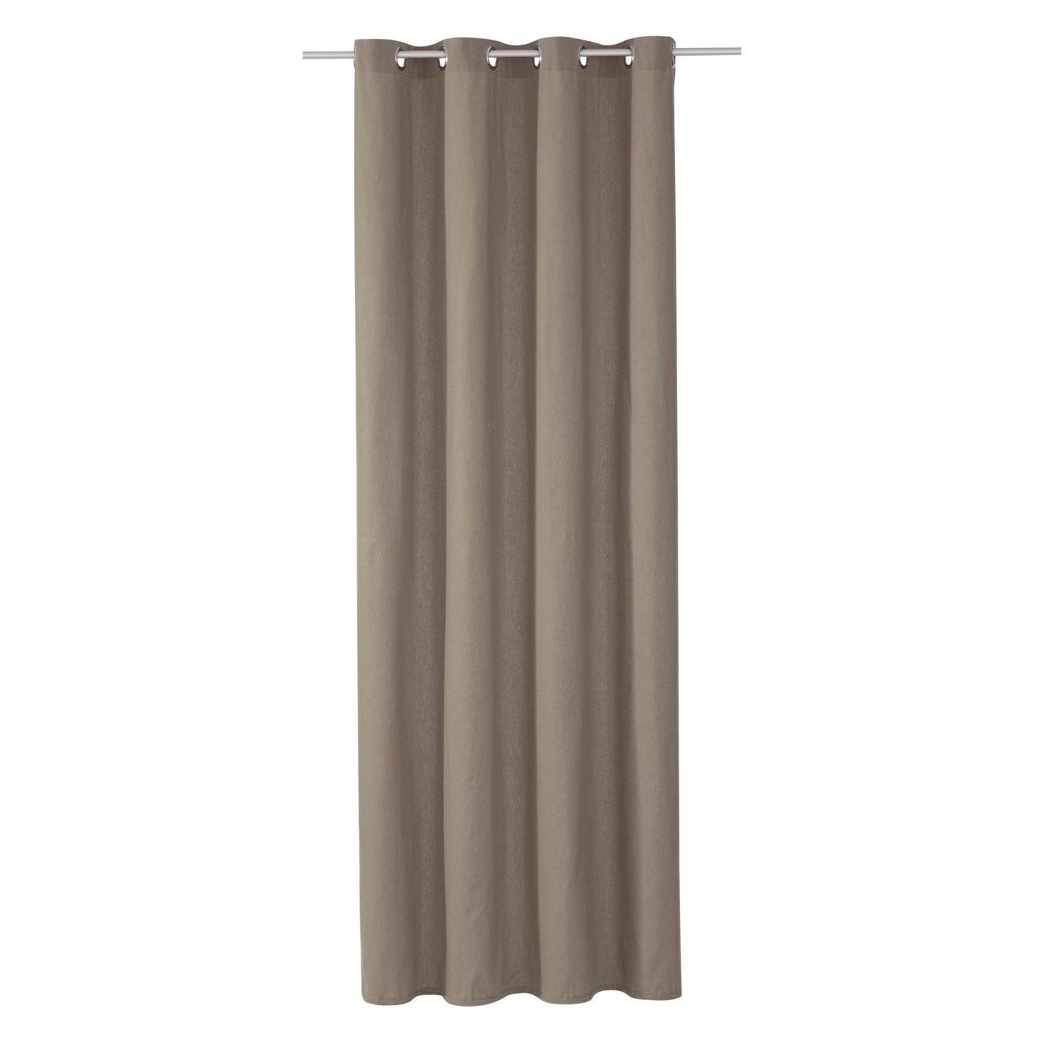 ÖSENVORHANG DOVE Blickdicht - Grau, Textil (140/0.5/245cm) - Tom Tailor