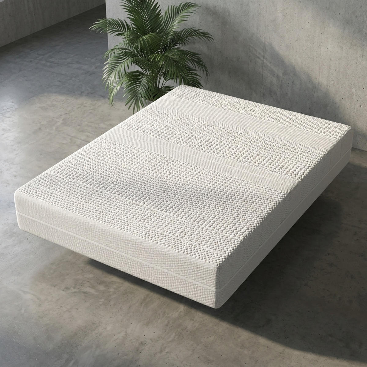 KALTSCHAUMMATRATZE 140/200 cm Weiß Höhe 20cm - Weiß, Textil (140/200cm) - Oxeza