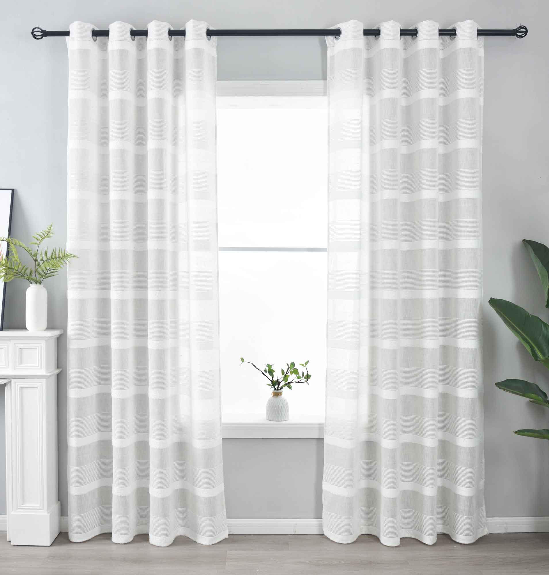 VORHANG 2ER SET »Halle« HxB 245x140 cm Natur - Naturfarben, Textil (140/245cm) - Gardinenbox