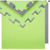 BODENSCHUTZMATTE 90x90x2 cm, Grün, 4er Set - Grün, Kunststoff (90/90cm) - eyepower