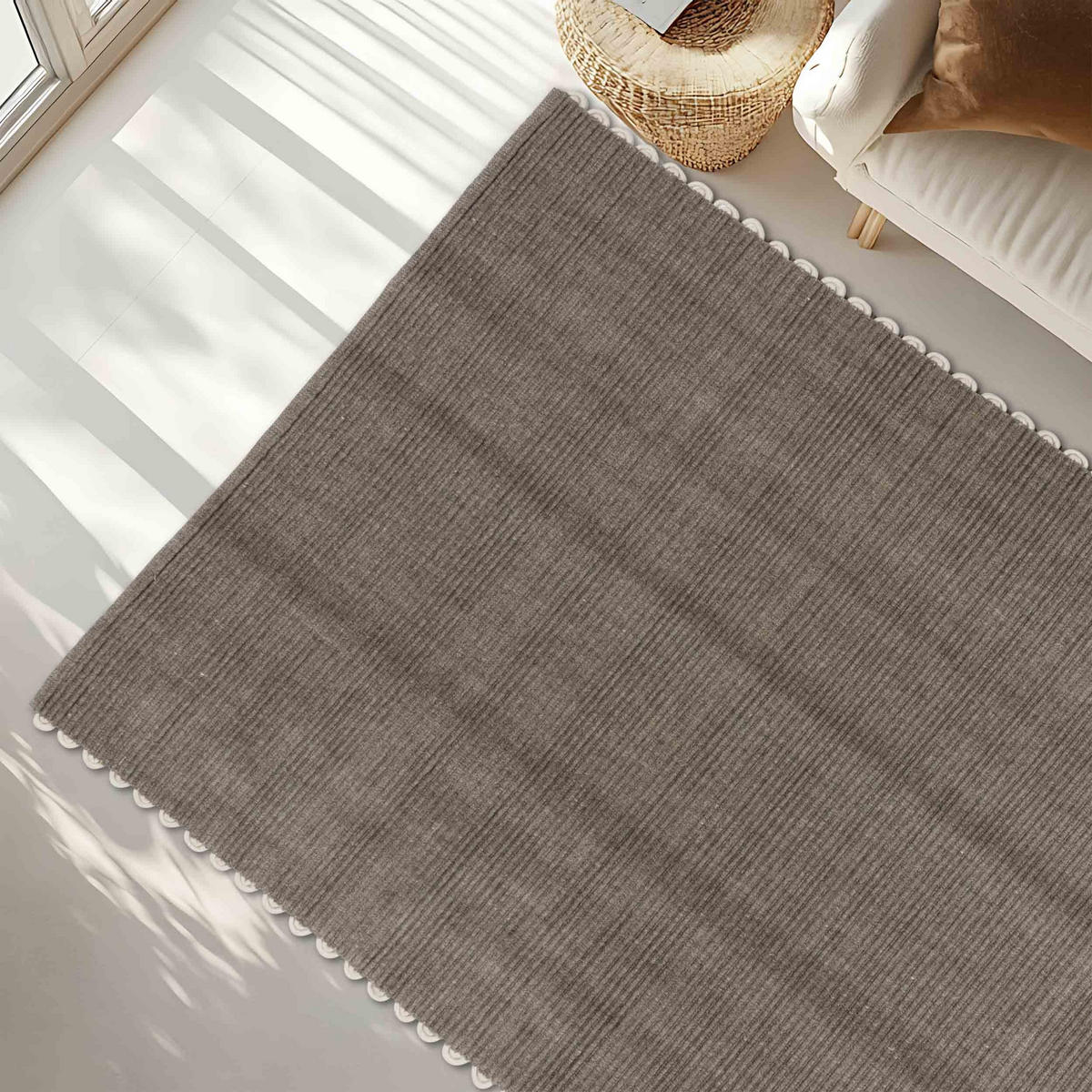 KOBEREC s krátkym vlasom OMIRA - tmavosivá, textil (120/170cm) - Schöner Wohnen