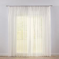 GARDINE Voile mit Kräuselband und Bleiband, ecru, 300x245 cm - Weiß, Textil (300/245cm) - Dekoria