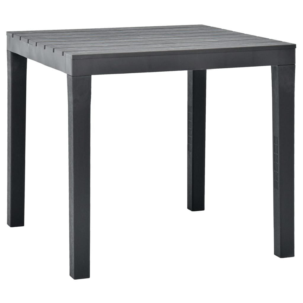 vidaXL Gartentisch Anthrazit 78x72x78 cm