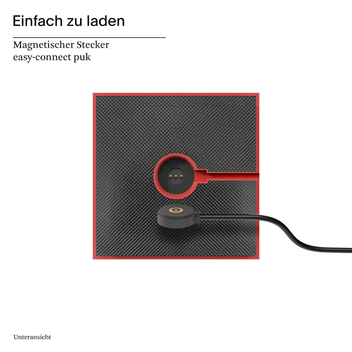 LED Akku-Tischlampe, Nuindie 3.0 feuerrot - Rot, Metall (38/10/38cm) - Sigor