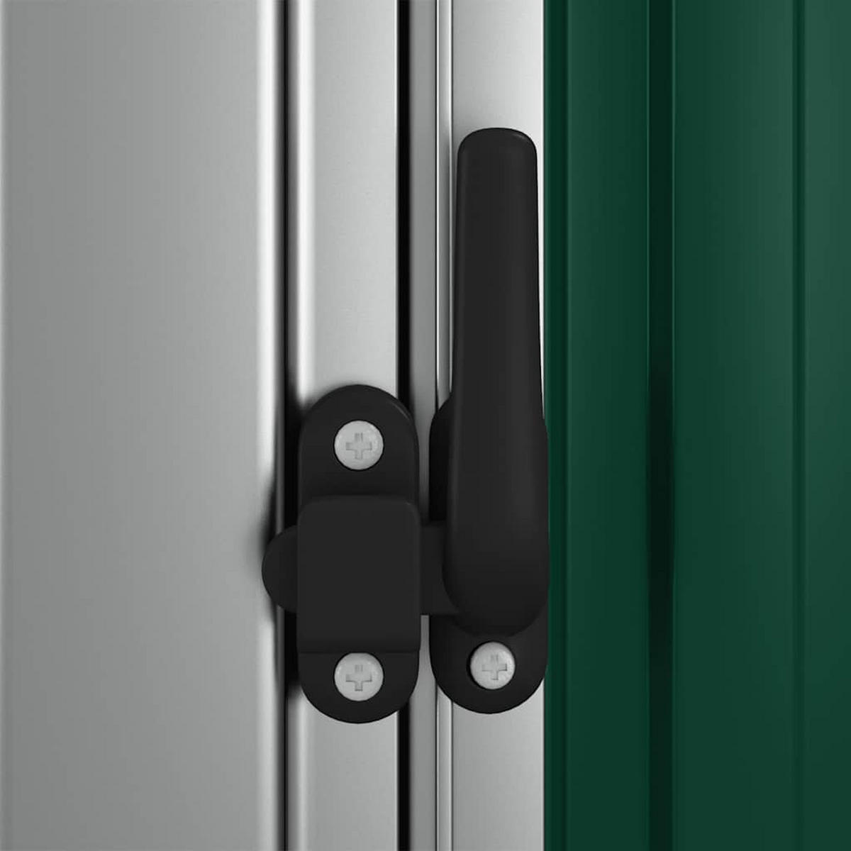 GERÄTESCHUPPEN 180,5/97/209,5 cm, aus Verzinkter Stahl, Grün - Grün, Metall (180.5/209.5/97cm) - vidaXL