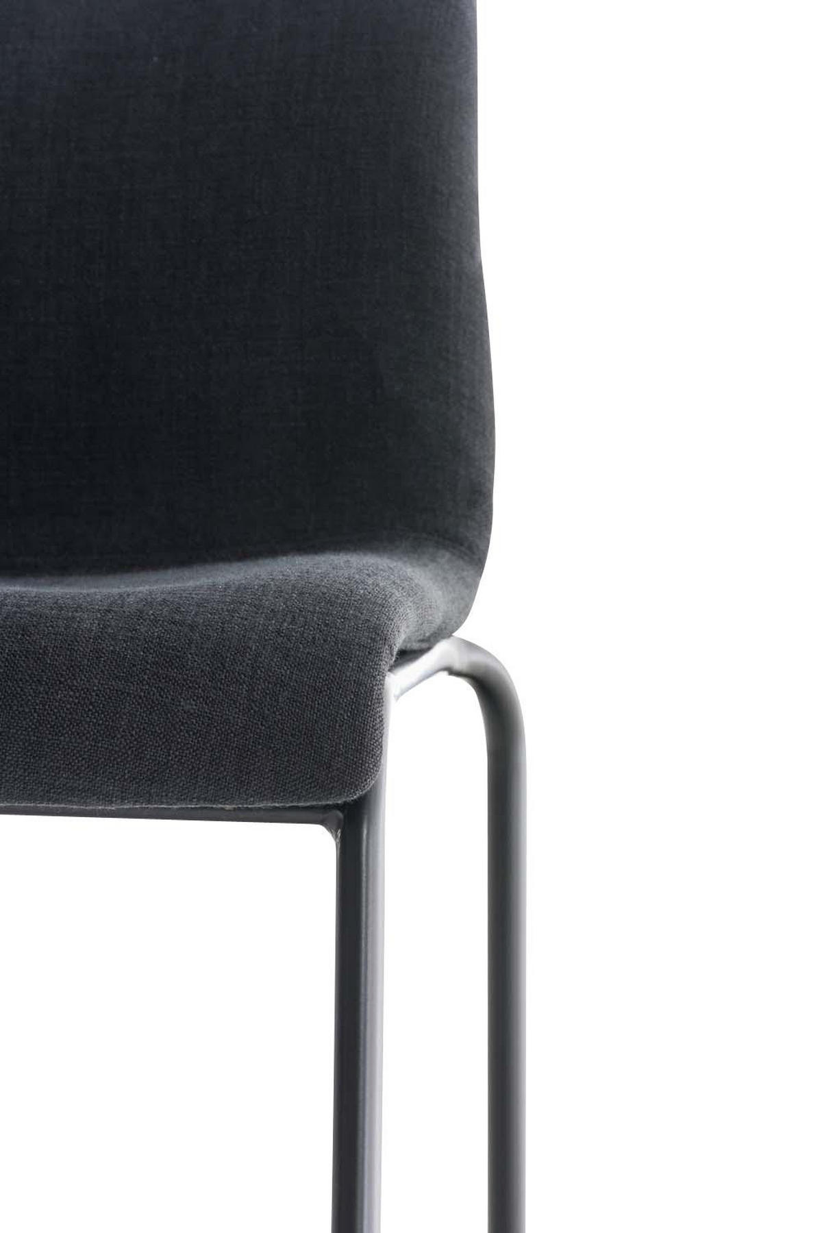BARHOCKER Stoff Dunkelgrau - Dunkelgrau/Schwarz, Textil/Metall (43/100/48cm) - CLP