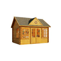 GARTENHAUS Holz Clockhouse - Pinienfarben, Holz (440/336/340cm) - Alpholz