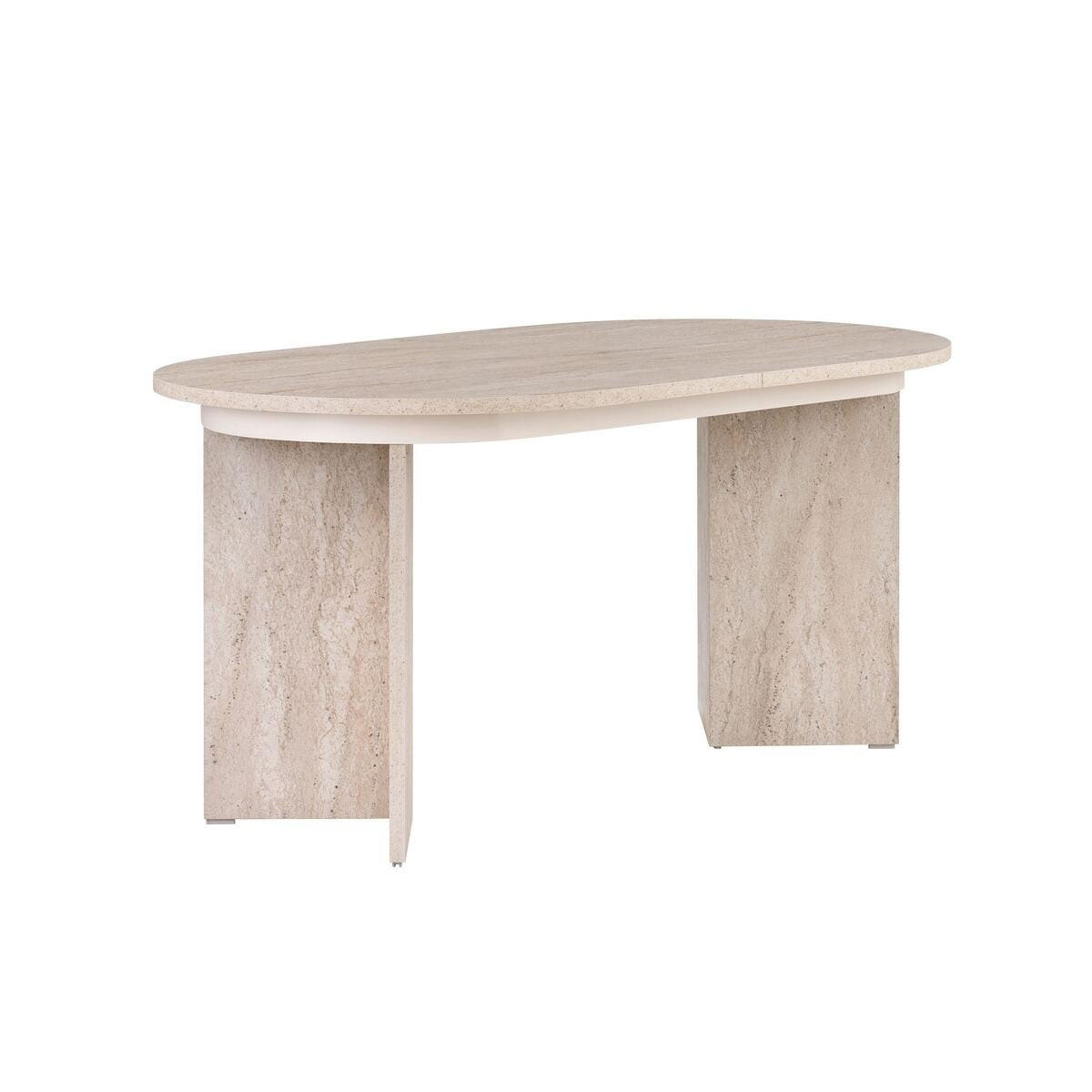 ESSTISCH ausziehbar LOU für 6-8 Personen 160-200/90/75 cm - Beige, Holzwerkstoff (95/90/75cm) - Calicosy