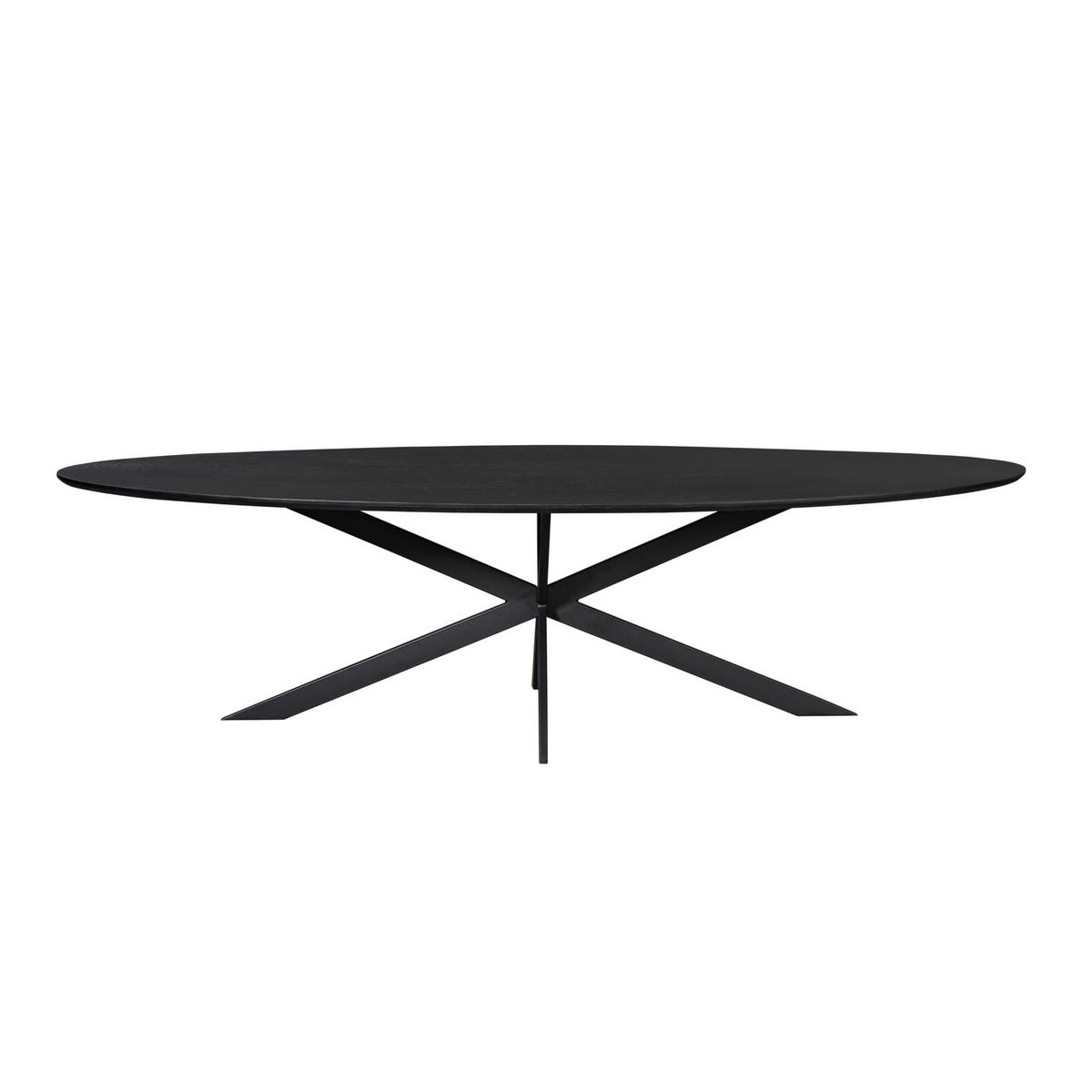 ESSTISCH Ferris Schwarz 110/280/76 cm - Schwarz, Holz (110/280/76cm) - Starfurn