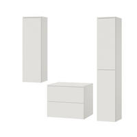 BADMÖBEL-SET Color Weiß 3-Teilig (2S 60 + 1D 100 + 2D 160) - Weiß, Holzwerkstoff (120/160/45cm) - mzm24