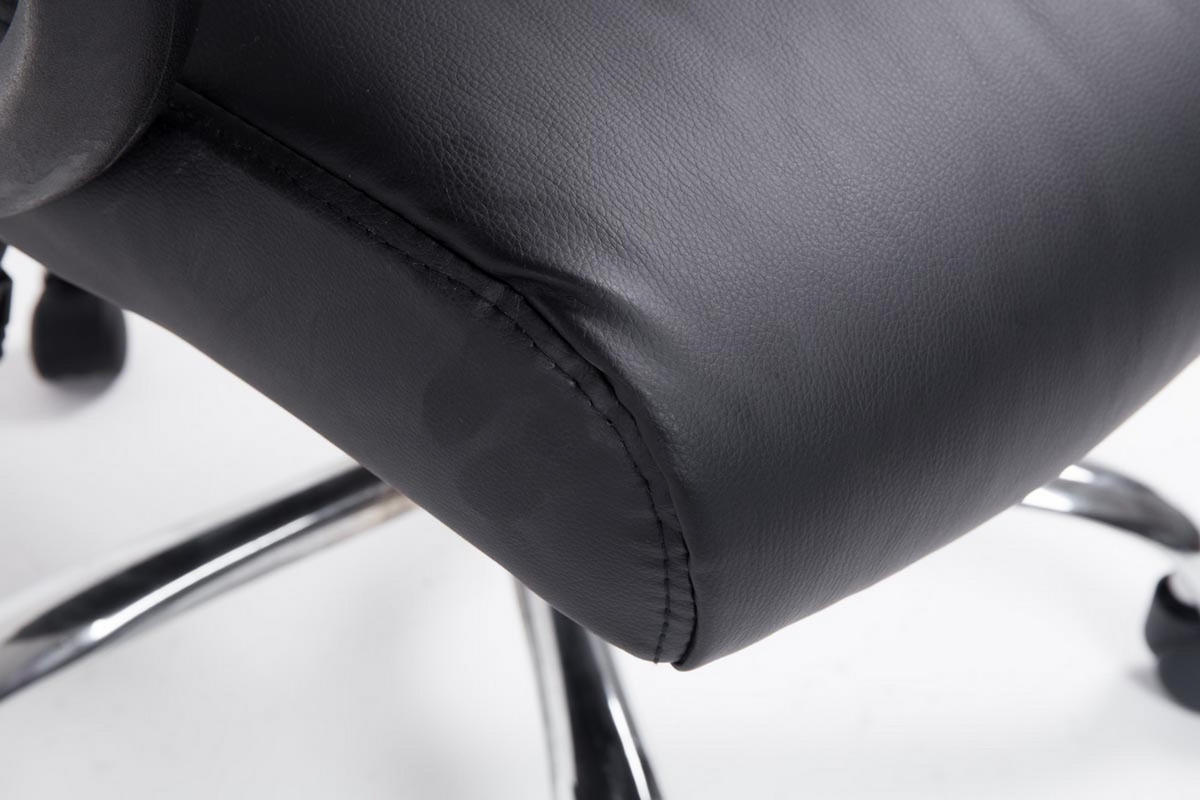 BÜROSTUHL Posan, Kunstleder Schwarz - Schwarz, Textil/Metall (63/126/71cm) - TPFLiving