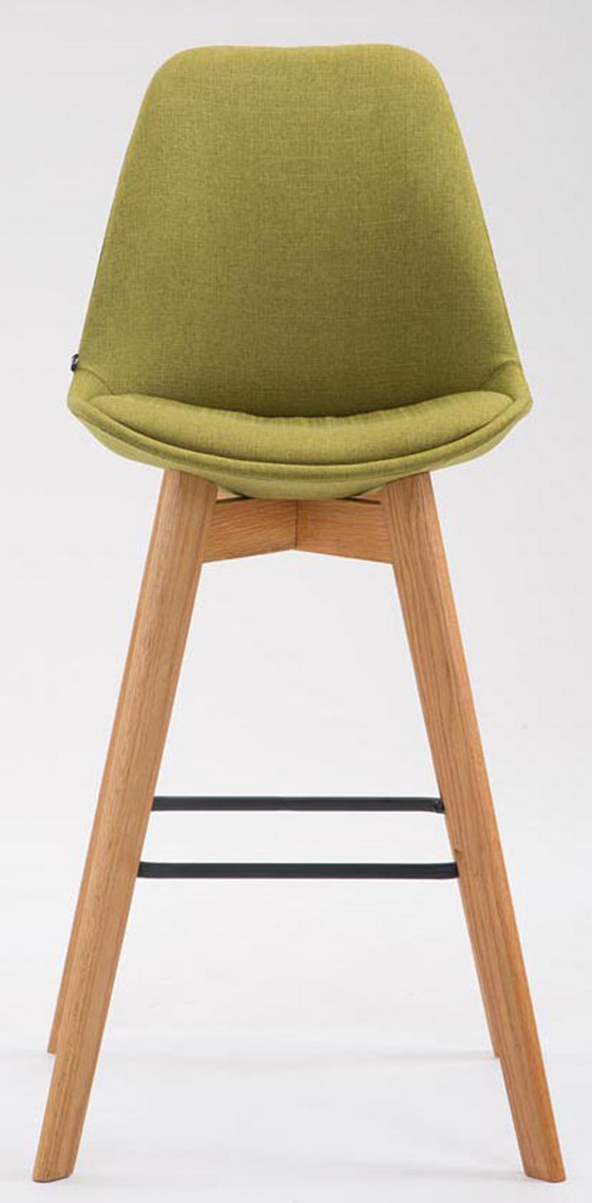 BARHOCKER 2er Set Meta Stoff natura grün - Grün, Holz/Textil (48/112/56cm) - TPFLiving