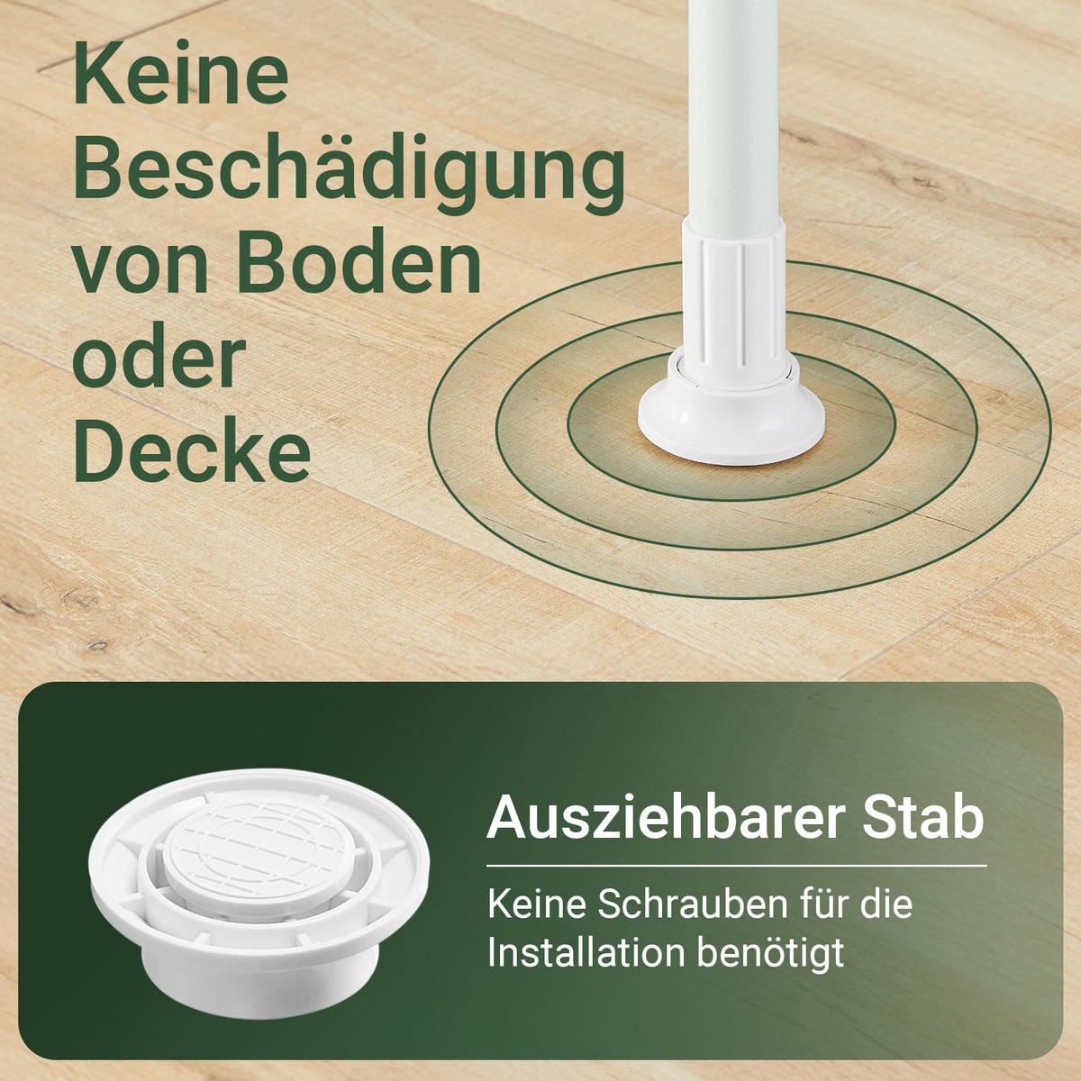 TELESKOP KLEIDERSTÄNDER Weiß - Weiß, Kunststoff (226/285/3cm) - SoBuy