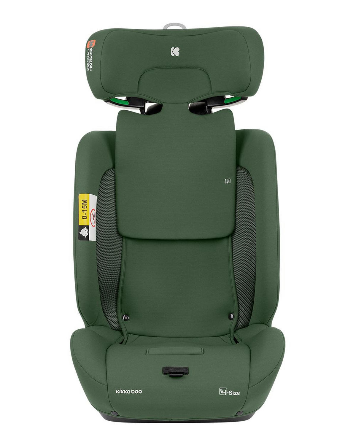 KINDERSITZ i-Flit i-Size grün (76-150cm) Isofix Kopfstütze verstellbar SPS - Grün, Kunststoff (44/62/45cm) - Kikka boo