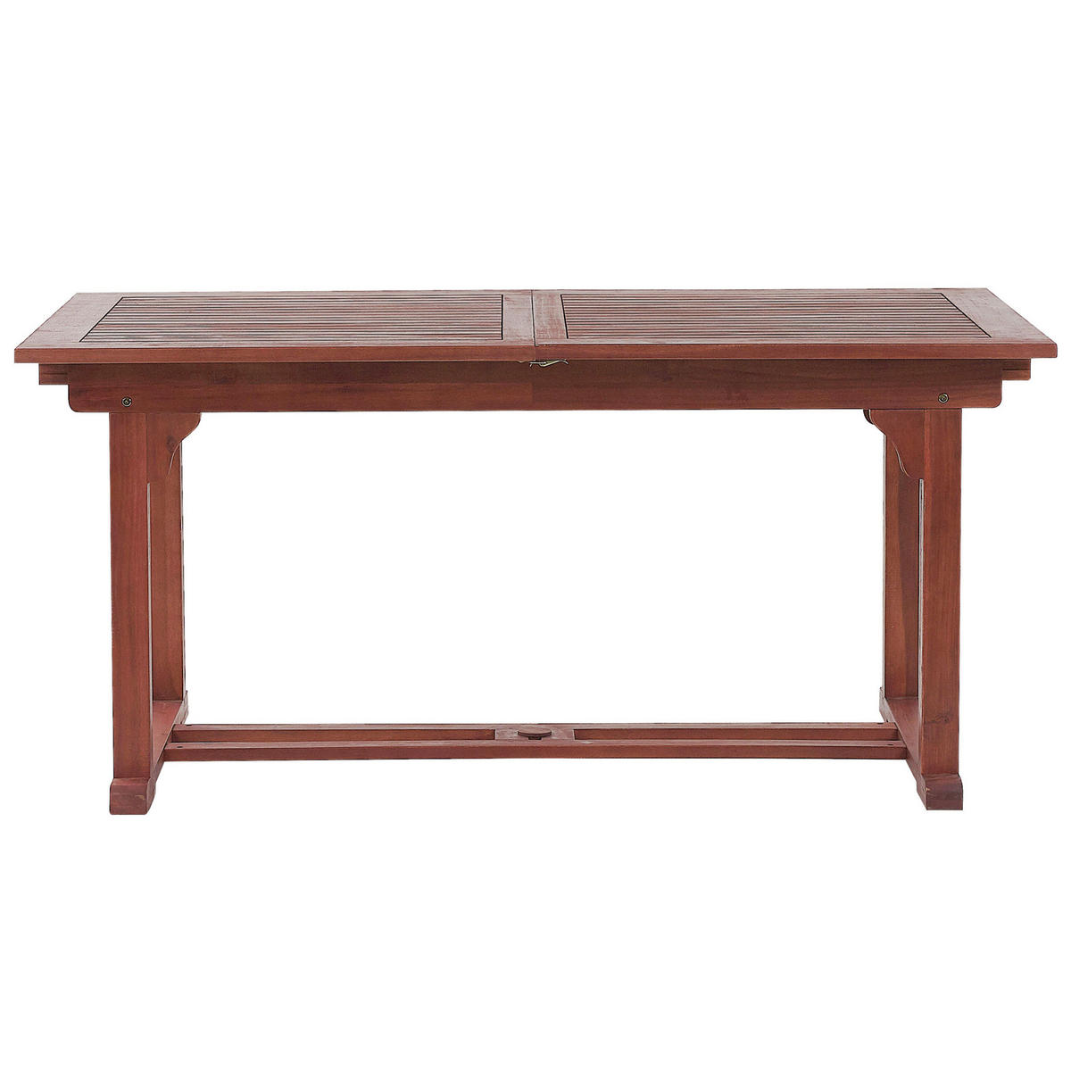 GARTENTISCH Akazienholz 160/220/90 cm rechteckig ausziehbar Toscana - Dunkelbraun, Holz (160/90/74cm) - Beliani