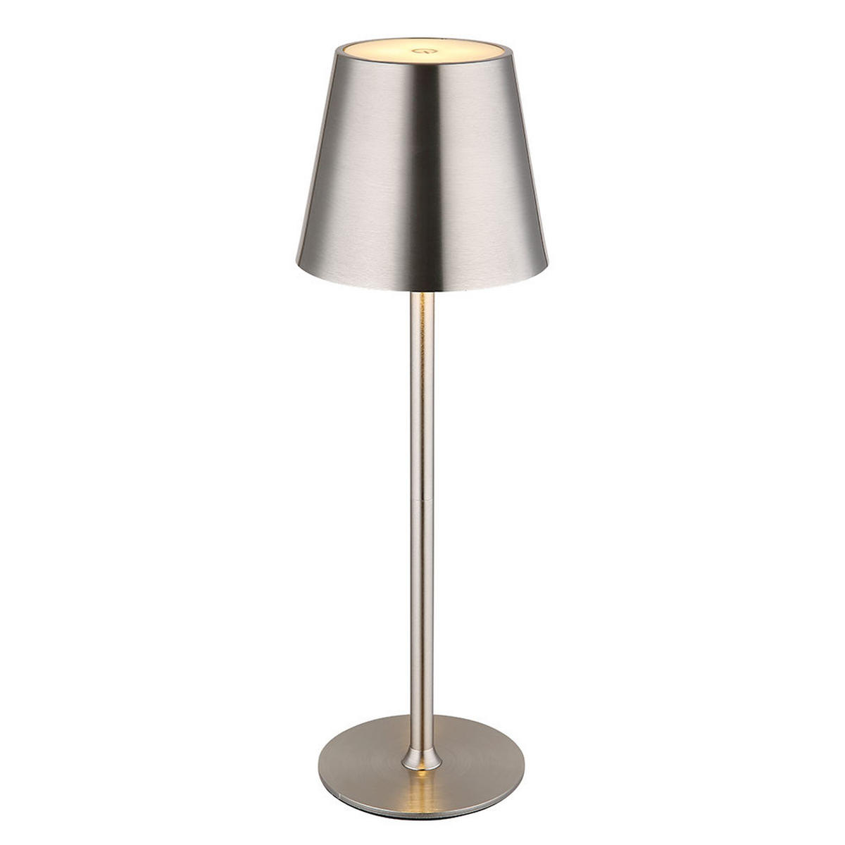 TISCHLAMPE VANNIE Silber LED höhenverstellbar 2er Set - Silberfarben, Metall (47/47/47cm) - Globo Lighting