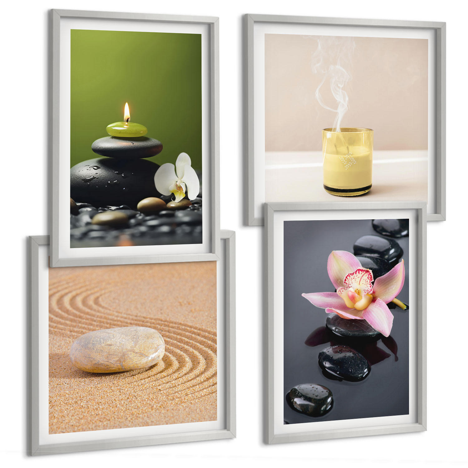 Tulup Bilder Silber 50x50 cm