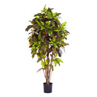KUNSTBAUM Künstlicher Croton - Ornella 180 cm - Multicolor, Kunststoff (180cm) - aplanta