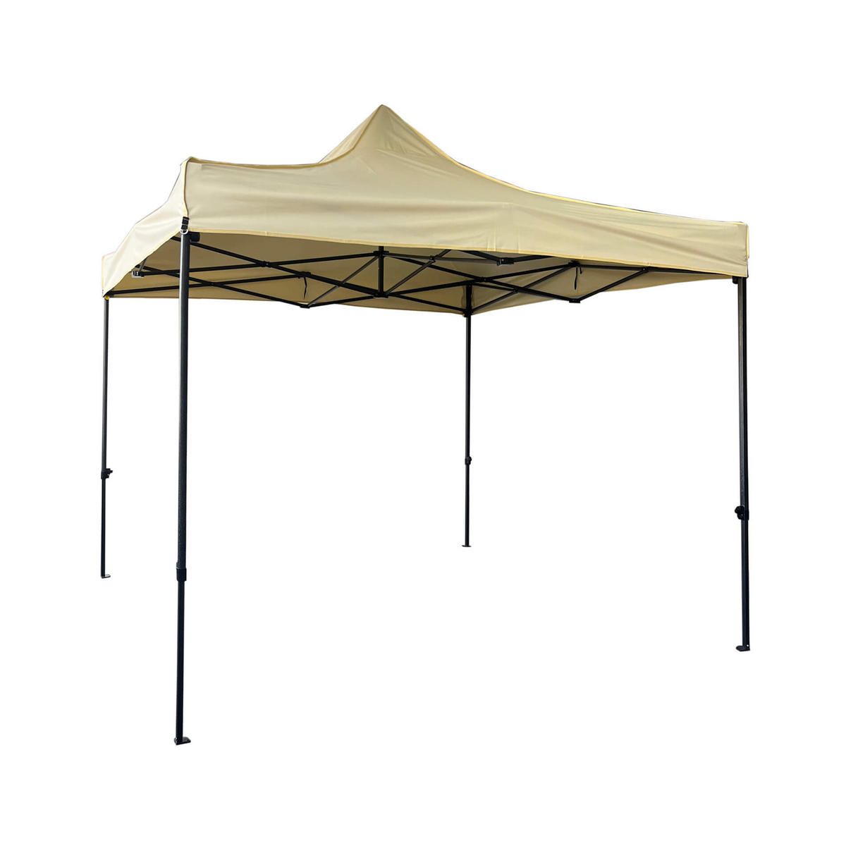 FALTPAVILLON Beige 300/300/310 cm - Beige, Metall (300/310/300cm) - Mobili Rebecca