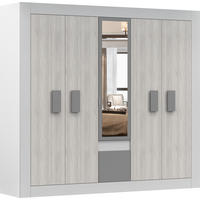 DREHTÜRENSCHRANK - Hiliar (Weiß) - Weiß, Holzwerkstoff/Metall (231/210/57cm) - Möblo