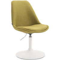 DREHSTUHL Stoff grün - Weiß/Grün, Textil/Metall (48/76/57cm) - CLP