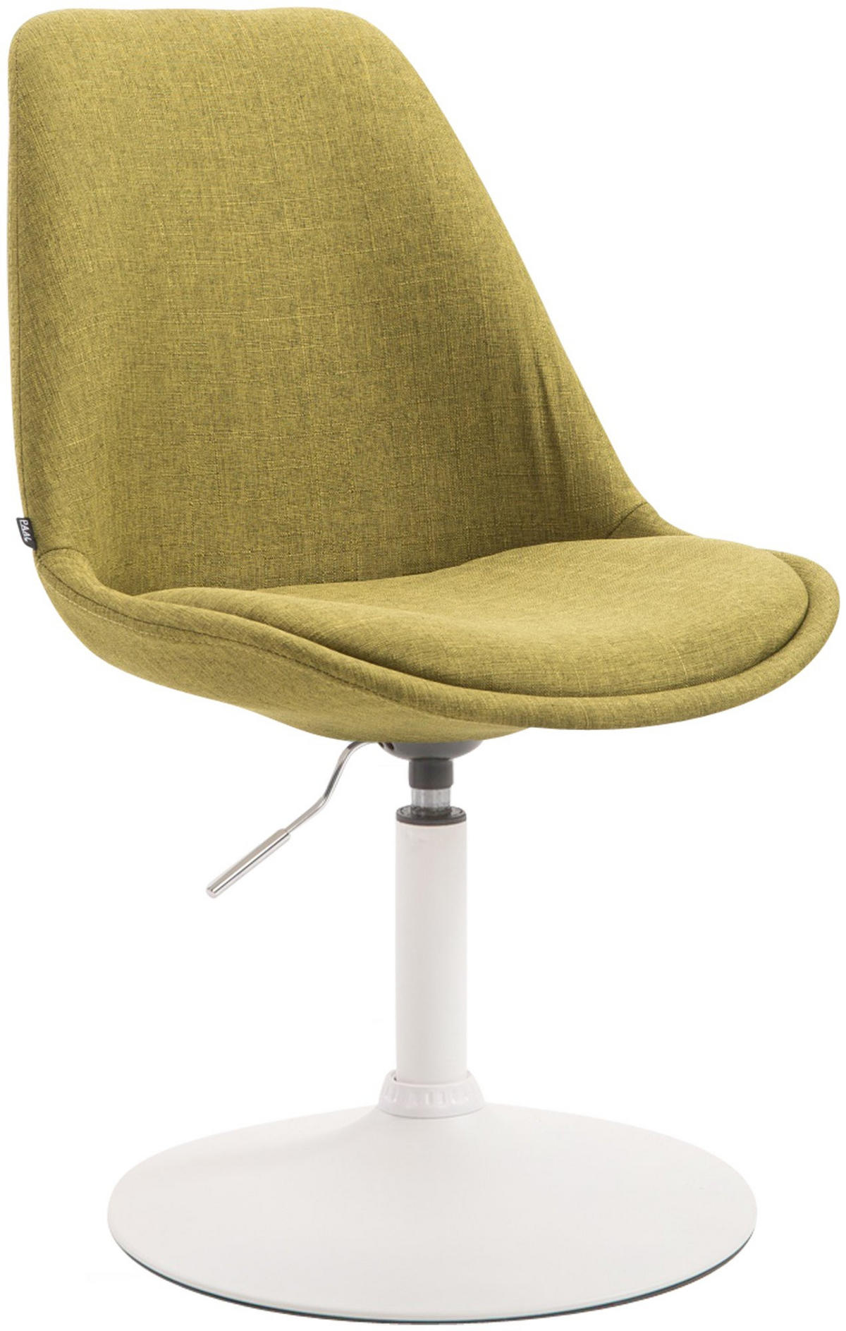 DREHSTUHL Stoff grün - Weiß/Grün, Textil/Metall (48/76/57cm) - CLP