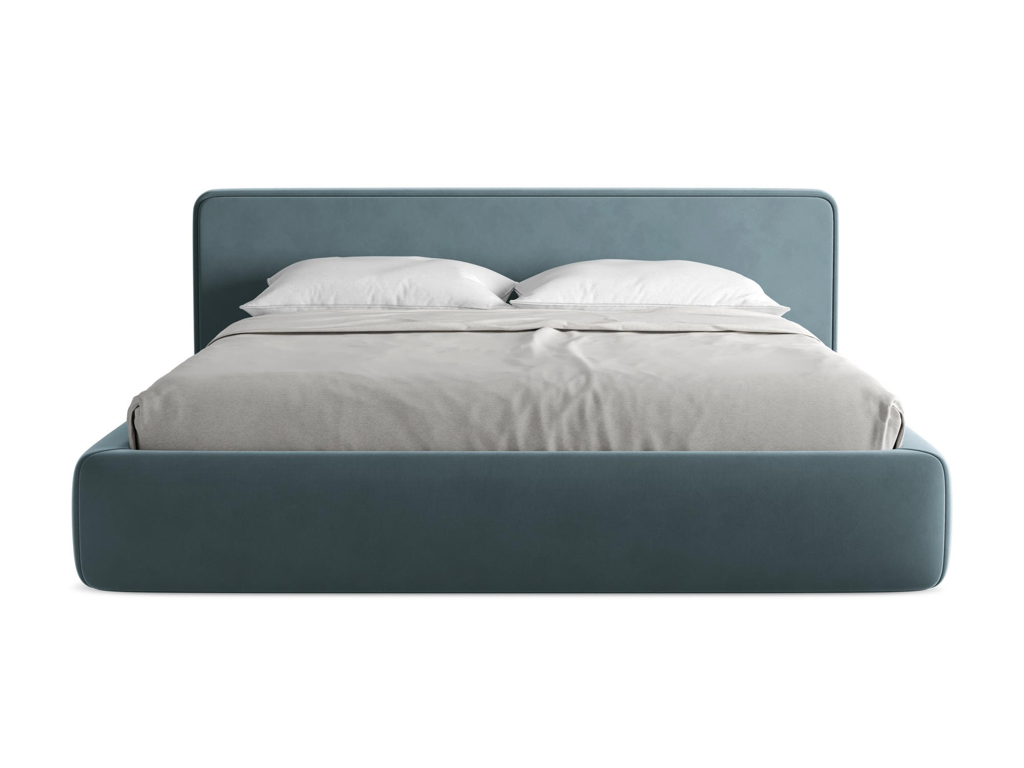 POLSTERBETT mit Bettkasten und Lattenrost 220x225 Blau - Blau/Petrol, Kunststoff/Textil (180/200cm) - Makamii