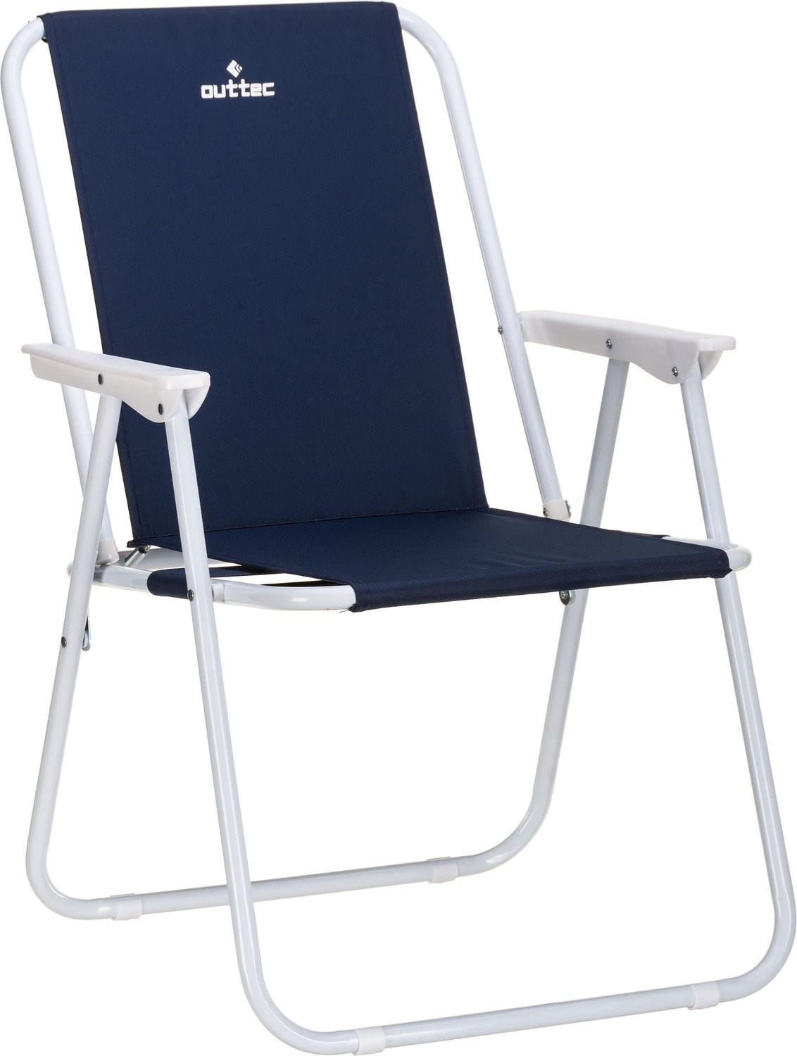 CAMPINGSTUHL bis 100 kg - Dunkelblau, Textil/Metall (46/73/48cm) - Outtec